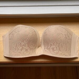 Delimira Strapless Bra Nude 42F   42 DDD